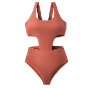 WET Swimwear Kristen Monokini in Copper, SZ M, $148 , NWT, 302